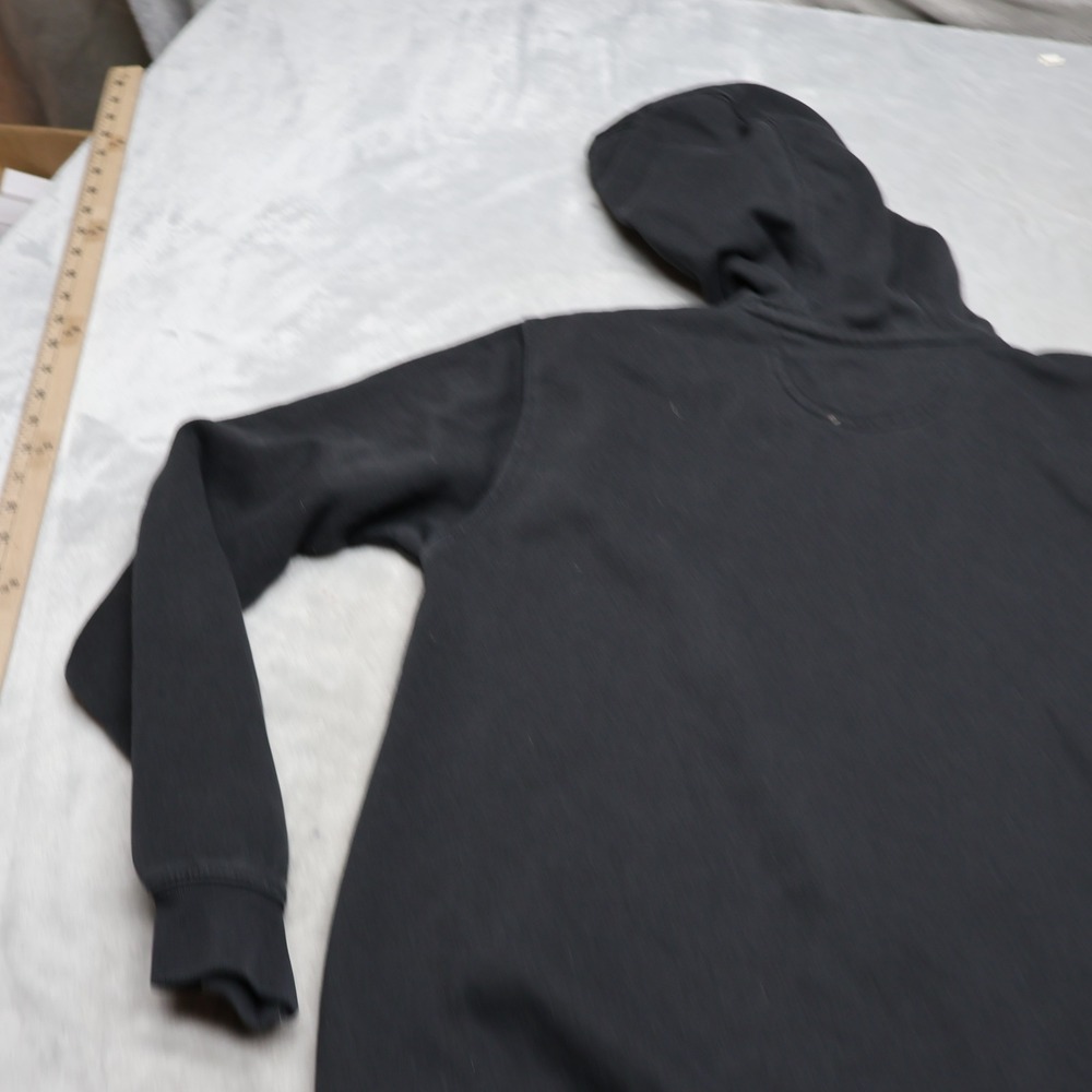 Carhartt Hoodie Mens Small Black Marquette Sweatshirt Loose Fit Pullover LOGO - Picture 9 of 13